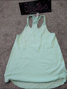 EUC PINK Victoria's Secret Mint Green Racerback Tank Xs